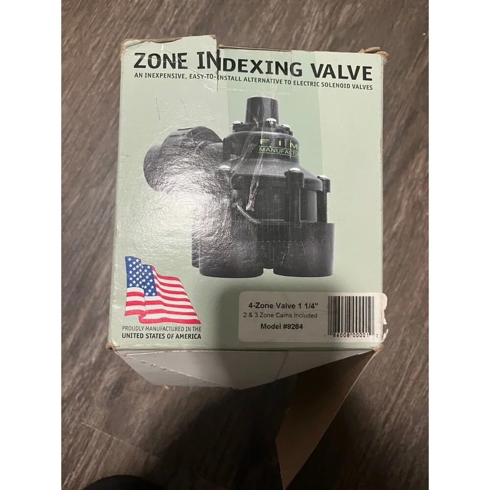 FIMCO #9264 2, 3 OR 4 Zone 4 Outlet Indexing Sprinkler Valve 1-1/4”